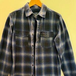 Slate & Stone Plaid Flannel Button Up Shirt Small